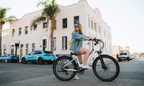 The essence of exceptional living a person on a bicycle